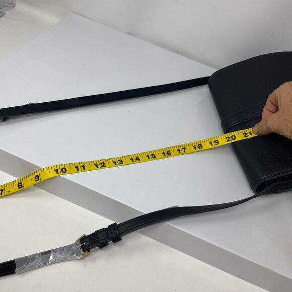 Fossil NWT Emery Black Leather Adjustable Crossbody Bag - Picture 13 of 13